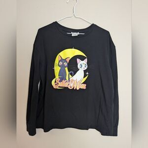 Sailor Moon Luna & Artemis Long Sleeve Tee – Size M